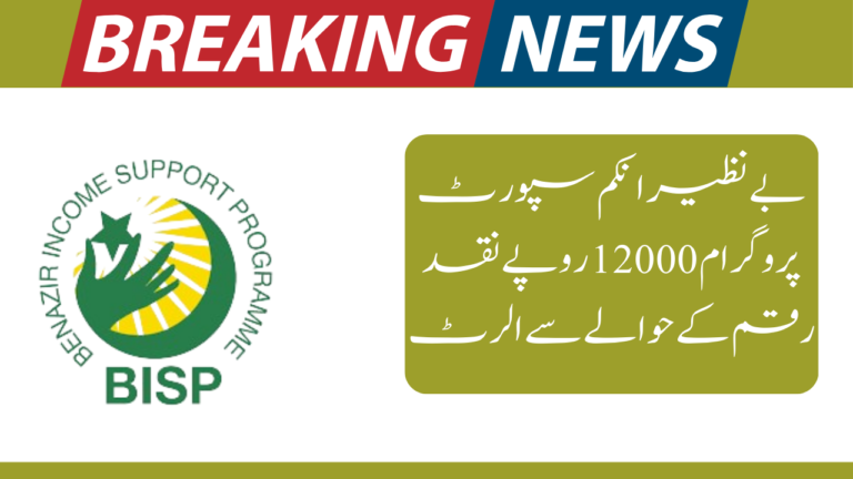 Breaking News: BISP Launches New Program with 12000 Start in 2024