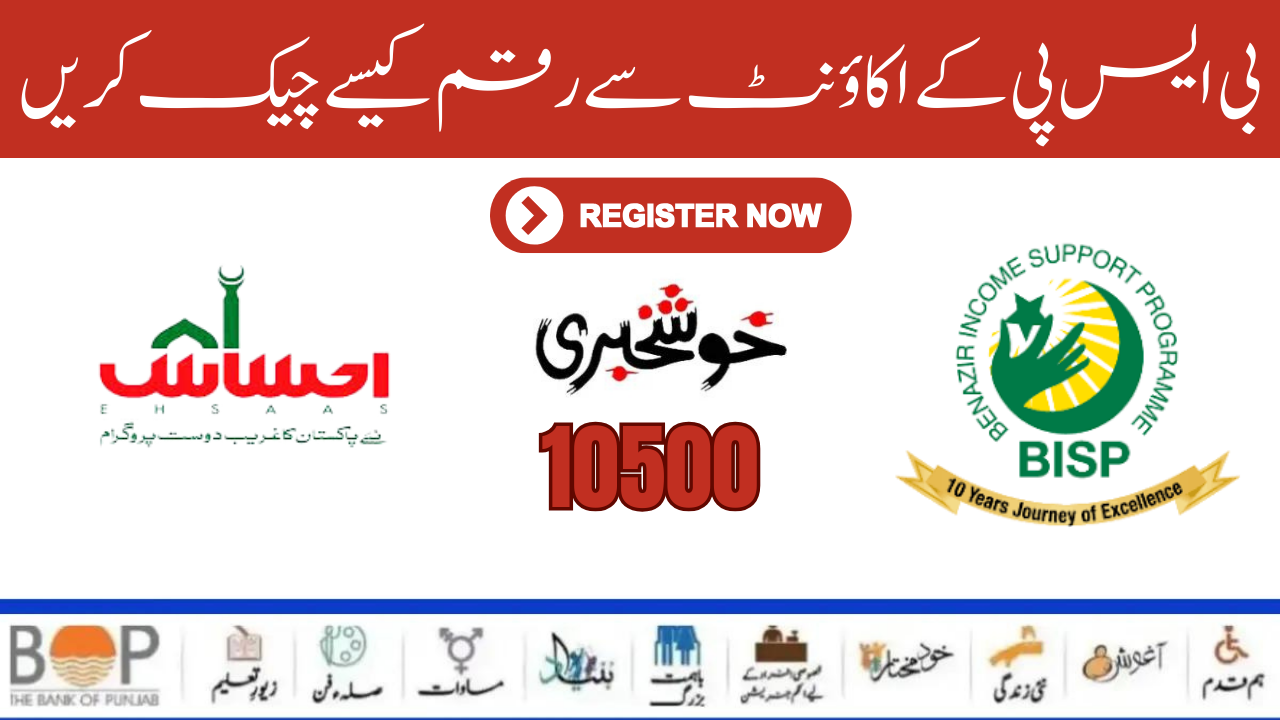 How to Check New Payment 10500 Benazir Income Support Program