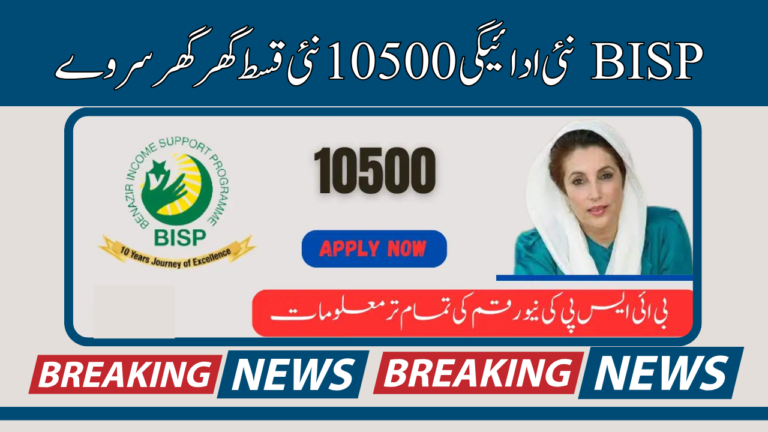 BISP New Payment 10500 New Installment Door To Door Survey