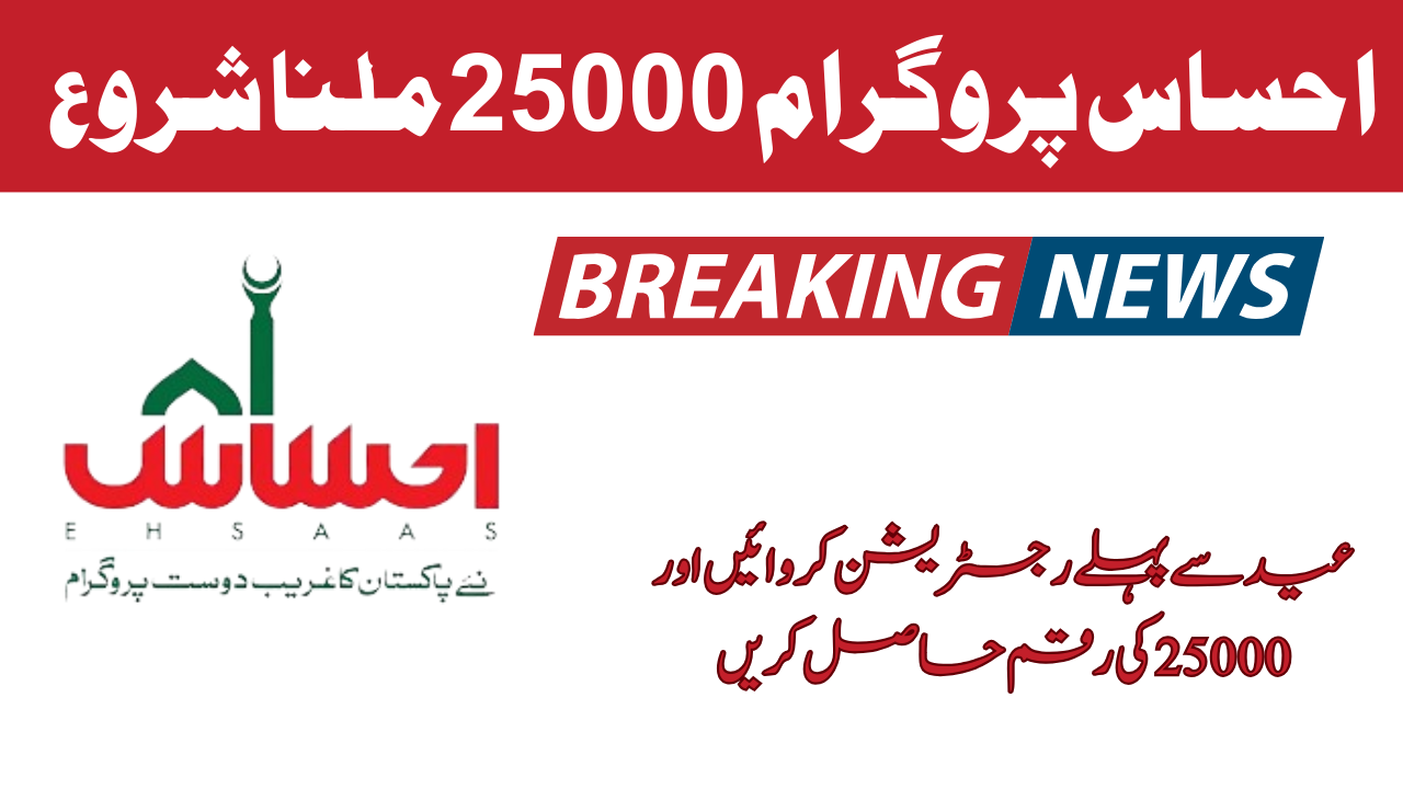 Ehsaas Program 25000 Payment Dynamic Survey Start 2024