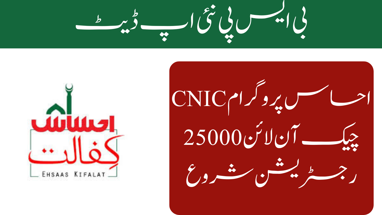 Ehsaas Program CNIC Check Online 25000 Registration Start 2024