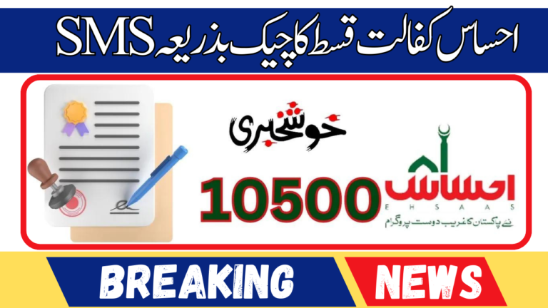 Ehsaas Kafaalat Payment Check By SMS New Latest Update 2024