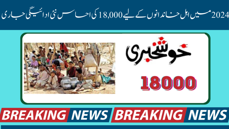 Ehsaas New Payment of 18,000 Released for Eligible Families in 2024