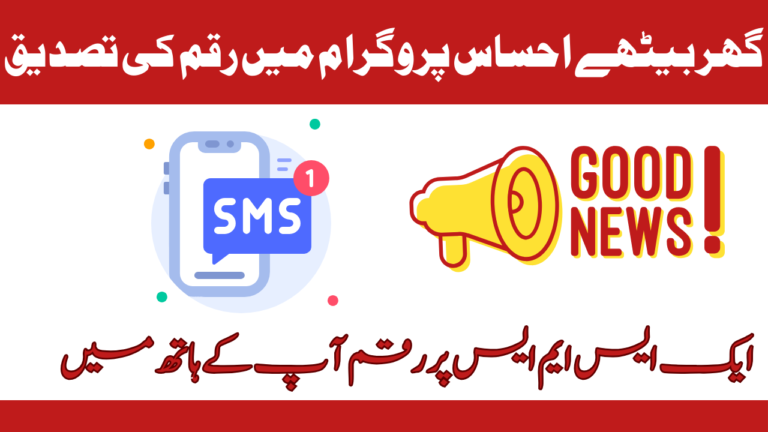 Payment Verification Through SMS Easy Method In Ehsaas Program