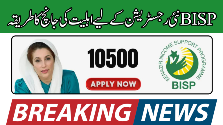 BISP 8171 Web Portal Check Eligibility For New Registration