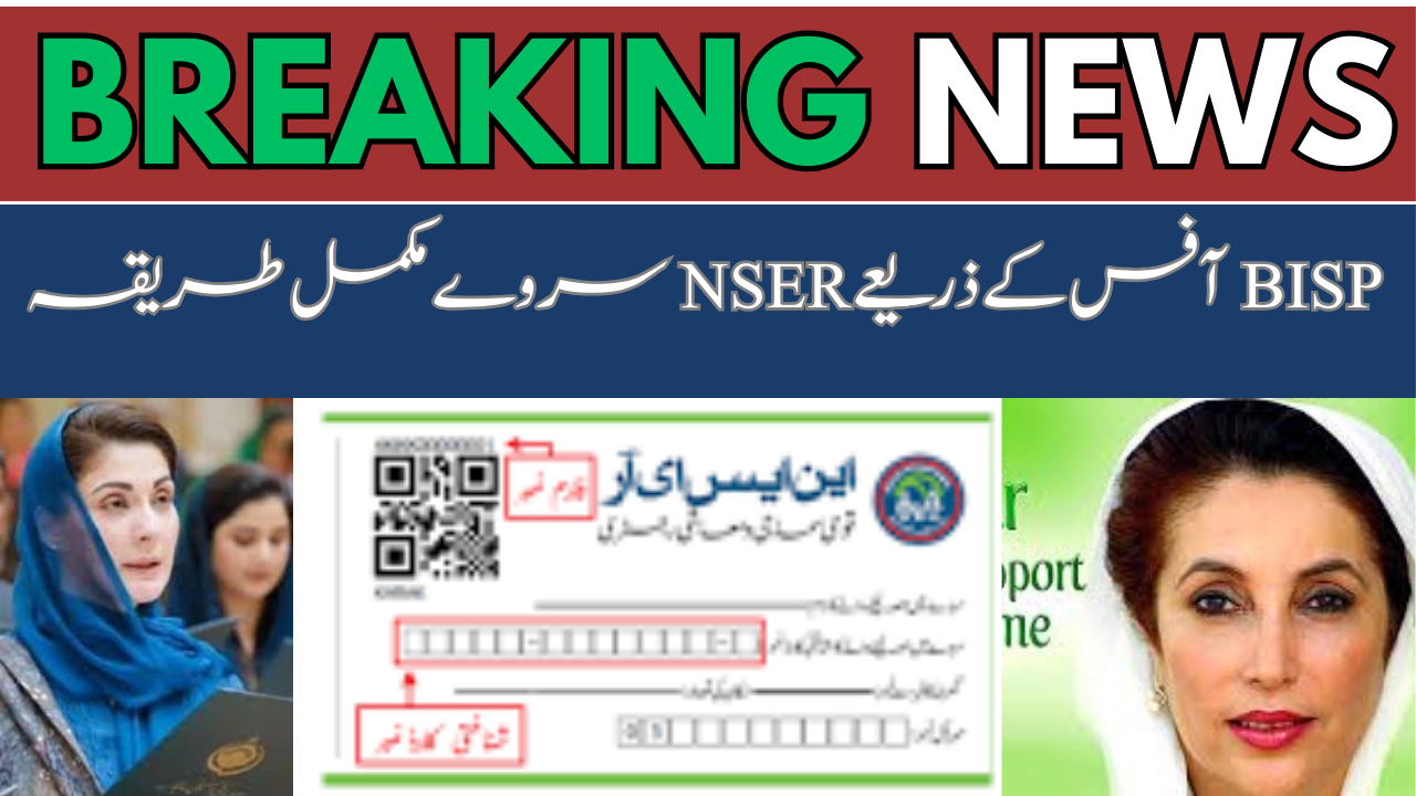 NSER Survey Through BISP Office Complete Method 2024