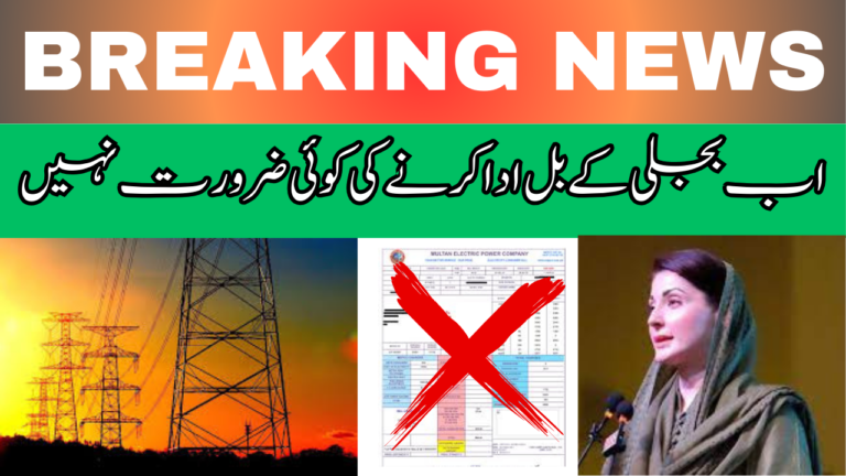 Maryam Nawaz Is Giving All Punjab Residents Free Electricity