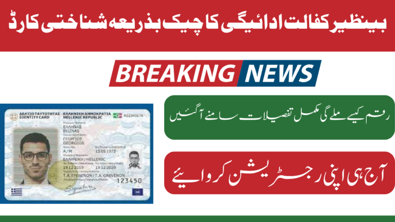 Benazir Kafalat Payment Check By ID Card 2024